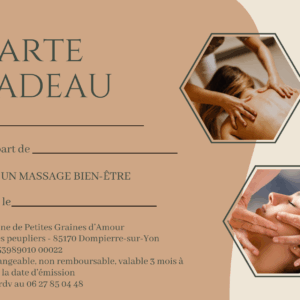 CARTE CADEAU MASSAGE BIEN-ËTRE