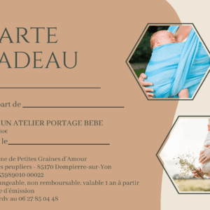 Carte Cadeau Atelier de Portage Physiologique