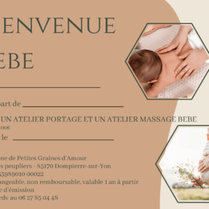 Carte Cadeau Pack Bienvenue Bébé