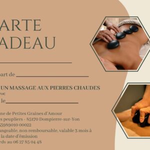 🔥 Carte Cadeau Massage aux Pierres Chaudes - NOUVEAUTÉ