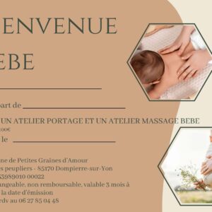 Carte Cadeau Pack Bienvenue Bébé