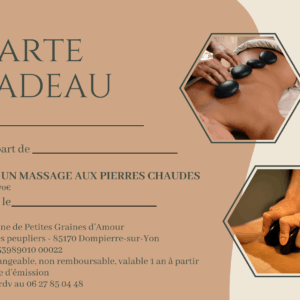 🔥 Carte Cadeau Massage aux Pierres Chaudes - NOUVEAUTÉ